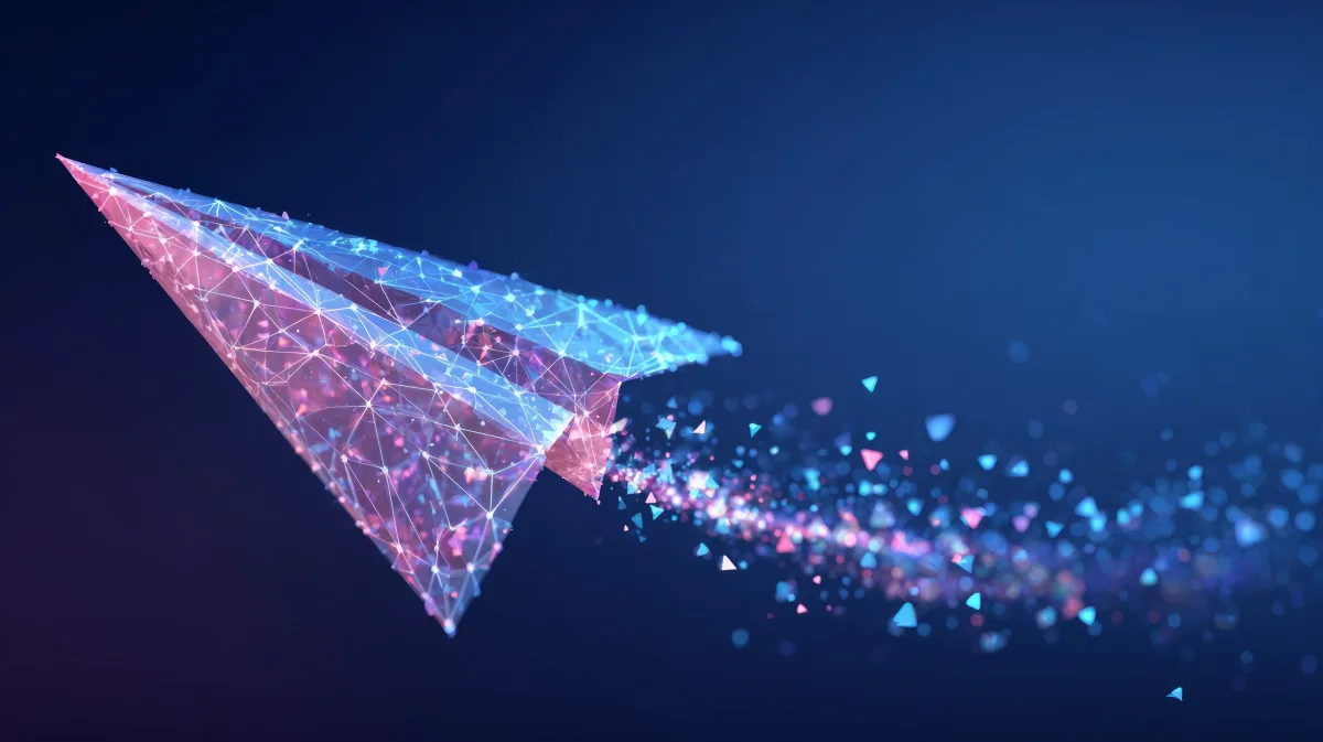 Digital network connections representing cloud deployment and DevOps